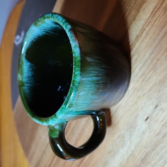 Blue Mountain 1970s Canada Green Drip glaze Pottery Mug and Cup - Picture 14 of 14
